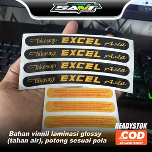 sticker pelg excel asia tahan air