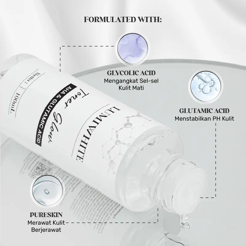 (SALE) LUMIWHITE Toner Glow / Toner Wajah / Skincare Wajah 100 ML 2
