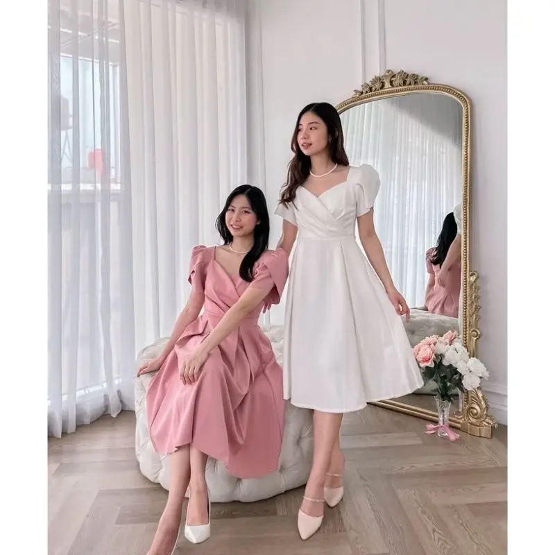 Gaun Pesta Midi Wanita Sonia Dress Formal