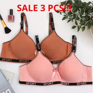 ( 3PCS ) Bra Seamles MOTIF RANDOM JESSLYN Cup B 999#