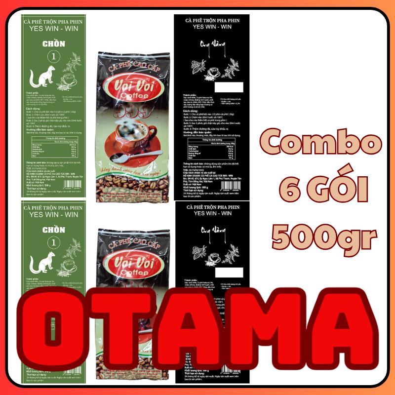 3kg CAFE 6 GÓI 500 GRAM CAFE CHỒN CAFE ONG VÀNG CAFE VOI BUÔN MÊ THUỘT TRỘN CHUNG PHA PHIN THƠM VỪA ĐẬM VỊ Coffee Cà Phê