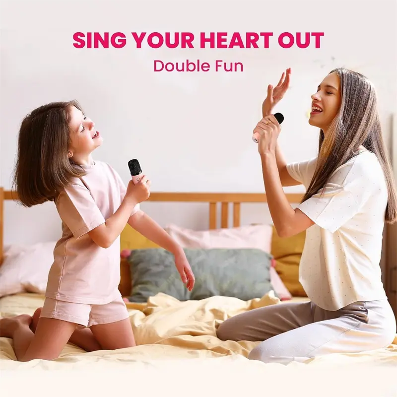 【Pengiriman 24 Jam】 YUUKI Gudang Lokal Karaoke Speaker Bluetooth Terbaru Set Speaker KTV Nirkabel Lucu Bass Luar Ruangan Portabel Lucu 2