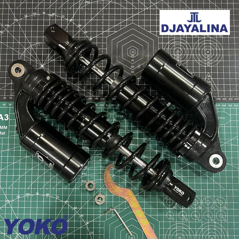 (TERLARIS) YOKO SAMURAI ( JLT 197 ) Nmax Aerox PCX - Shockbreaker Untuk motor Aerox Nmax PCX Skywave Nouvo / Shock breaker belakang tabung fungsi - Sok 280mm 310mm 335mm 280 310 305  335 mm7 0