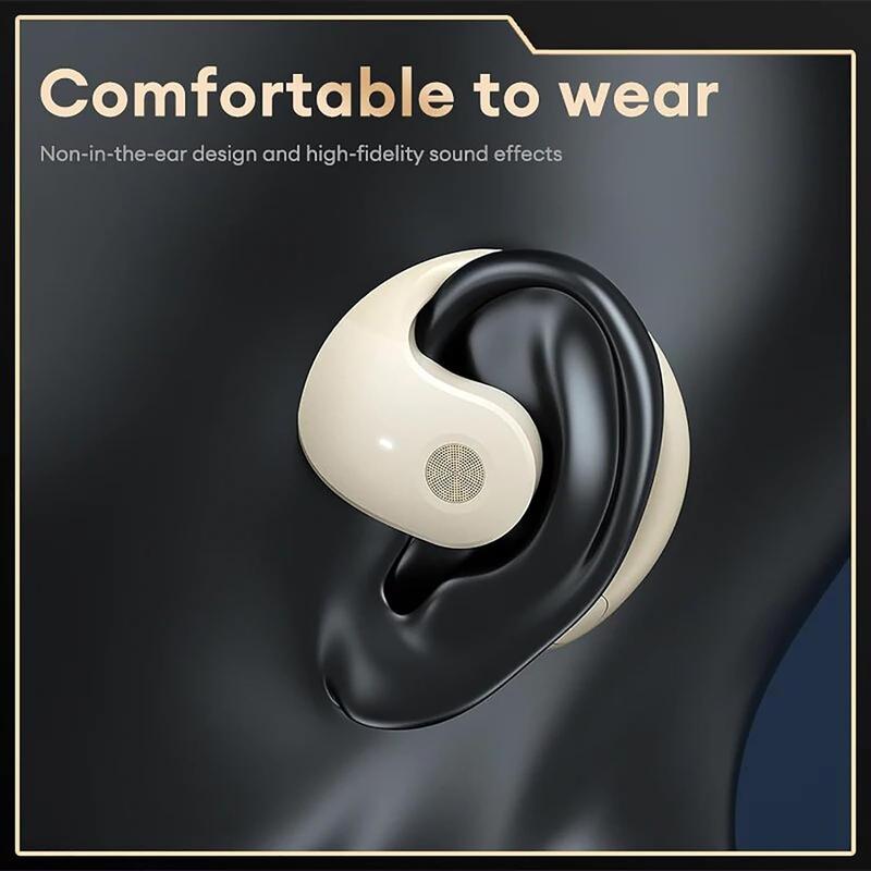 Product Introduction of NovaMart SG【New Product Promo】 2025 Wireless Bluetooth Sports Earbuds – OWS Ear-Mounted, 50H Ultra-Long Battery, IPX5 Waterproof, HD Sound for Running, Gym & Daily Use | Modern Lightweight Design 3