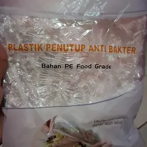 Plastik Pelindung 100 Pcs Makanan Food Grade Penutup Makanan Plastik Karet Shower Cap Penutup Kepala