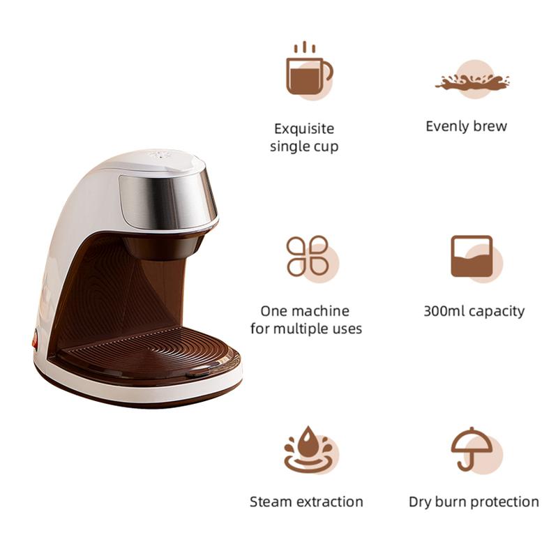 Single Serve Coffee Maker 300ml Coffee Thermal  Instant Coffee Machine with Coffee cup 2