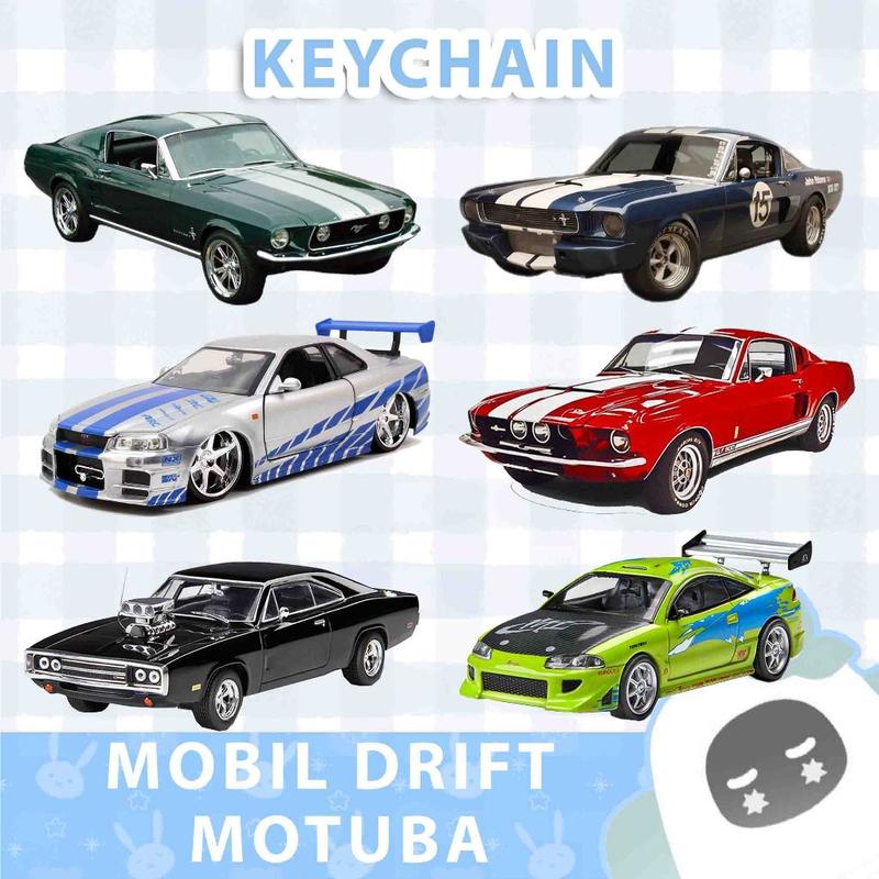 Gantungan Kunci Akrilik / Keychain MOBIL DRIFT MOTUBA