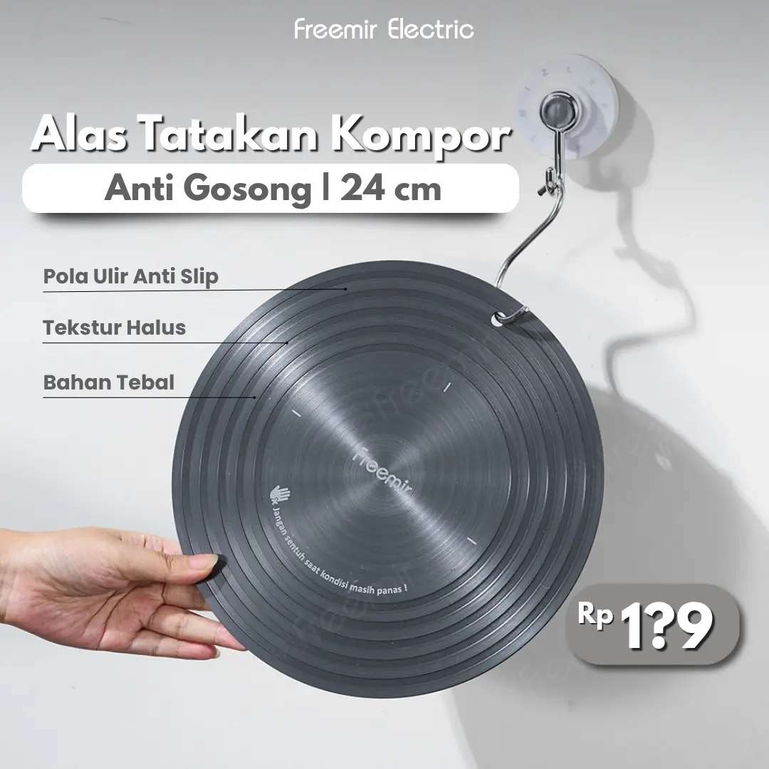 freemir Tatakan Alas Kompor Konduksi Anti Gosong untuk Penggorengan Panci 23cm Conduction Plate Kitchenware Multinfungsi