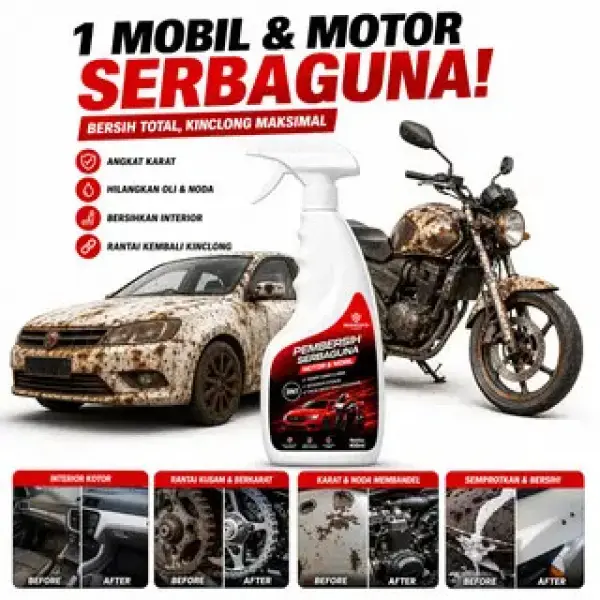 FIXIT 10 kali konsentrat Cairan Semprotan Cuci Mobil Super Bersih | Sabun Noda Membandel Pembersih Mobil Jet Cleaner