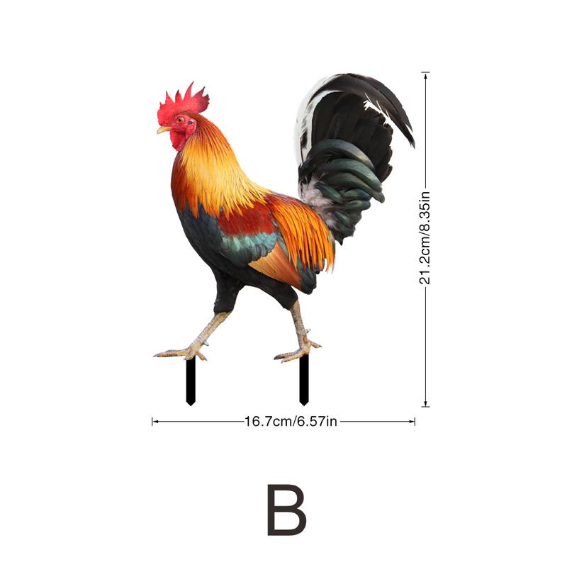 Product Introduction of Courtyard Lawn Backyard Home Decoration Hen Statue Garden Rooster Statue Acrylic Sculpture Outdoor Yard Rooster Decoration 8