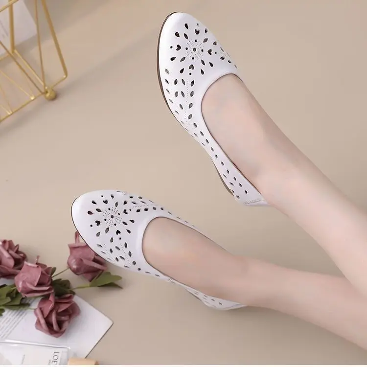 SS24 Giày Đế Bằng Cho Nữ, Mũi Nhọn, Đế Mềm, Chống Trượt, Chống Mài Mòn, Màu Trơn Thanh Lịch Và Đơn Giản, Thích Hợp Cho Công Việc Thường Ngày Đi Lại, Kiểu Lười, Dễ Phối Đồ, Thời Trang, Phong Cách Mới Đồng Shoes 2
