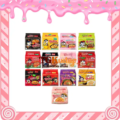 SAMYANG Buldak [Cheese/Carbonara/Jjajang/Lovely Hot/Yakisoba/Stew/ Habanero Lime/Quattro/Rose/2xSpicy][TGKudap]