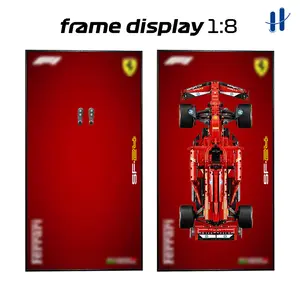 Haydecor Frame Display 1:8 Koleksi Miniatur Mobil Tema Motorsport Racing Premium 85x45 Hitam
