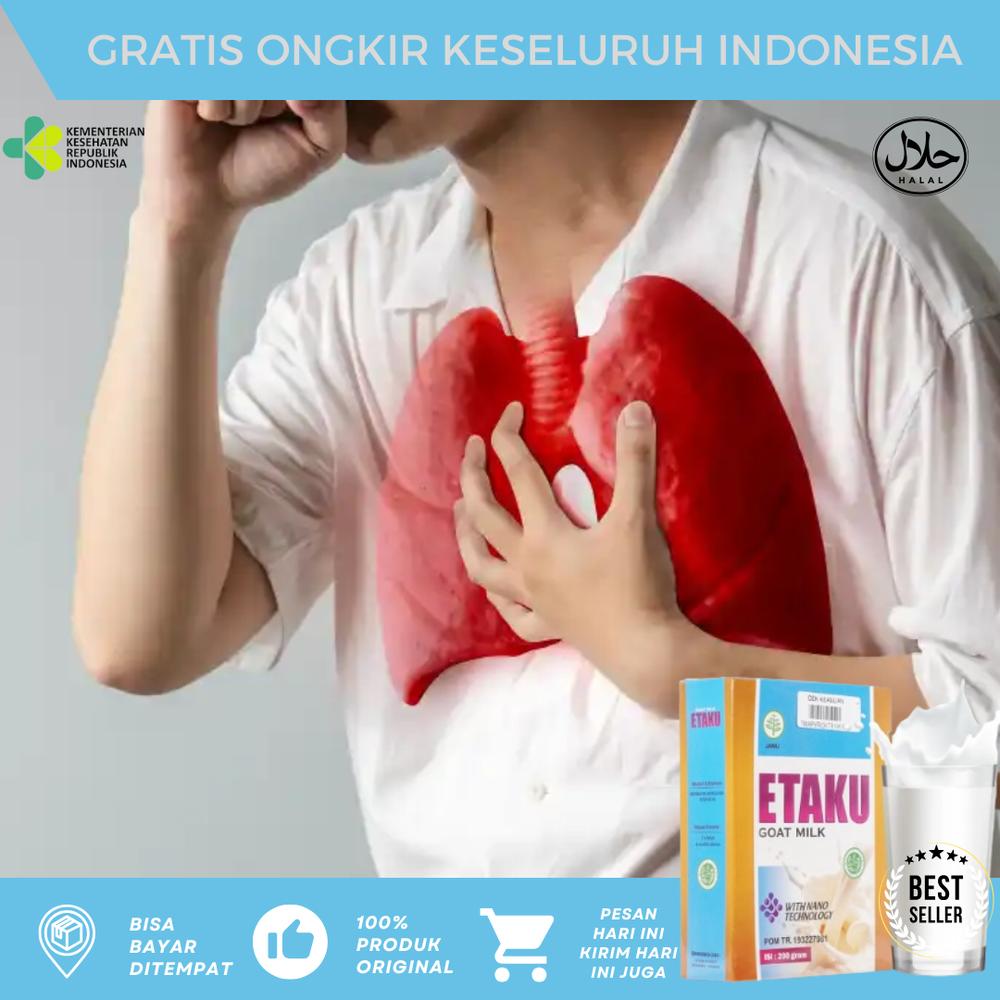 Susu Etaku Paru - Etawaku Pembersih Paru Paru - Susu Untuk Orang Sakit TBC - Sesak Nafas - Radang Paru Paru - Susu Buat Flek Paru Kotor -Herbal Paru Paru - Susu Agar Meringankan Gejala Batuk Asma Bron