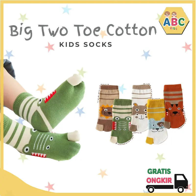 Kaos Kaki Anak Jempol Terpisah Motif Kartun – Nyaman, Lucu & Bebas Gerah | ABC KIDS