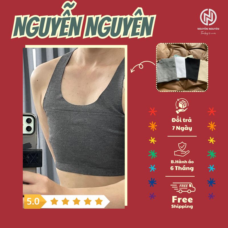 Áo Nịt Ngực Siêu Cấp 5K Tròng Cổ Không Viền, Không Gen, Không Đường May, Không Khó Thở Đẳng Cấp Cho Tomboy LGBT - Nguyễn Nguyên