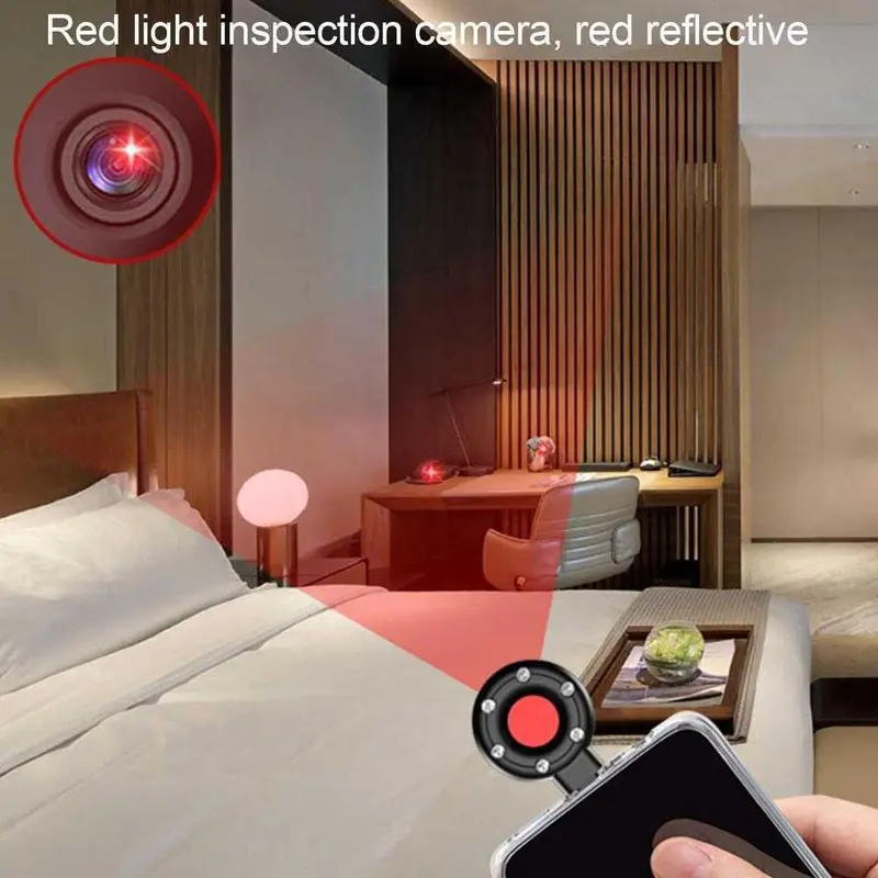 ALLOYSEED Alat Deteksi Kamera Tersembunyi Infrared Anti Spy Type C - S300 Merah Cctv 2