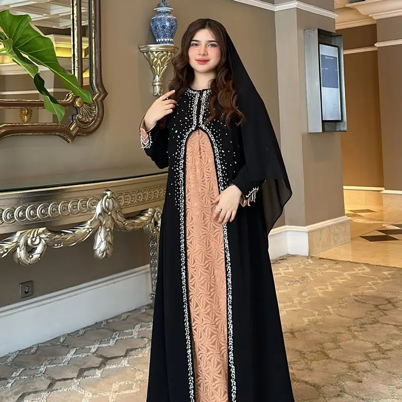 Abaya Faheera oleh Nadeea.id_ Brokat Elegan Mewah untuk Wanita Muslim 0