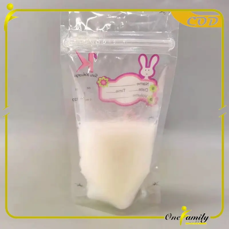 OFM C264 Kantong Asi 120ml Isi 30 dengan SENSOR TERMAL Plastik Asi Tas Penyimpanan ASI BEBAS BPA 7