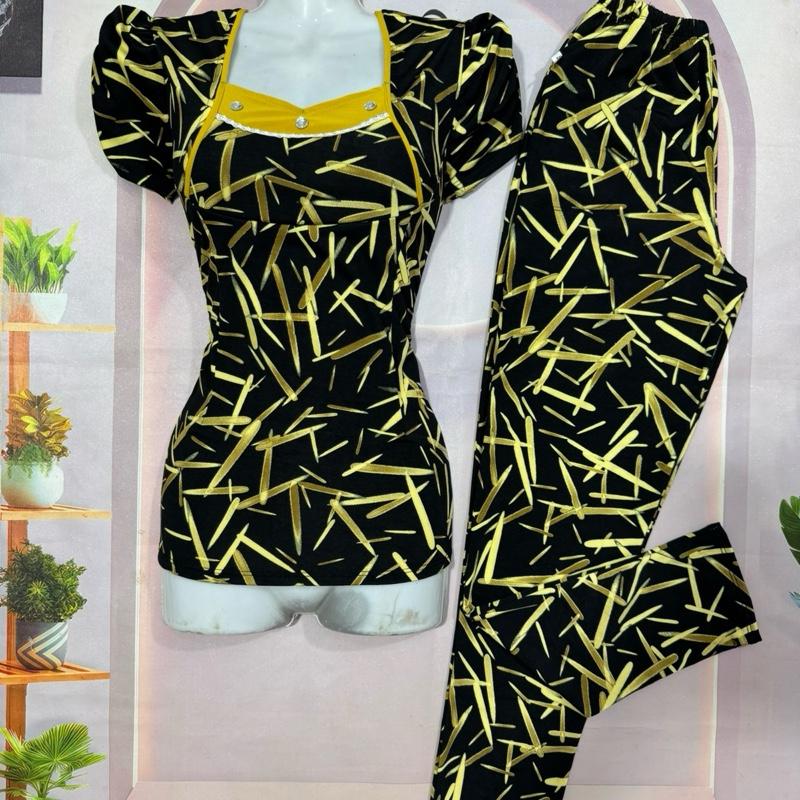 Mã 3. Đồ bộ dài ống ôm thun aty siez 1.2.3.4 42kg- 72kg