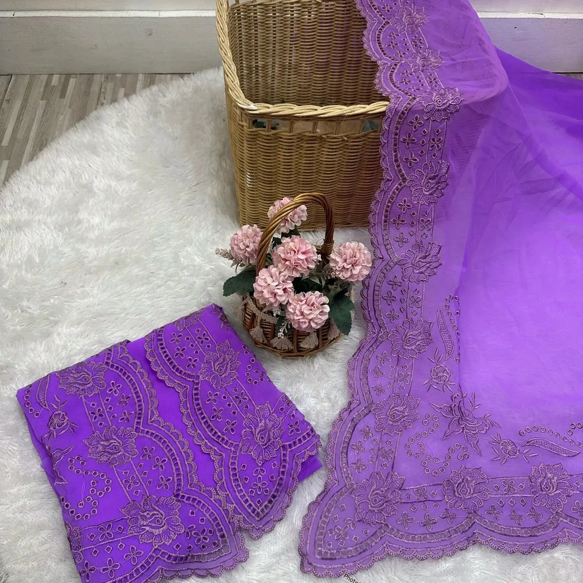 KAIN BORDIRAN WARNA MOUVE // KAIN BORDIRAN//KAIN KEBAYA//KAINBALI