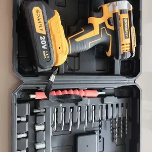 【May & 6.6 Gajian Sale 】 SOARFLY 1588VF baterai lithium Mesin Bor 1800r/min Cordless Drill lmpact Electric BatteryScrewdriver Wall 3 Mode Screwdriver Hammer DrillBits torsi