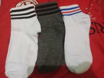 Product Review of Siamtafa Grosir 12 Pasang Kaos Kaki Pendek Motif Stripe / Kaos Kaki Old School Terbaru from R**C P**Y 1