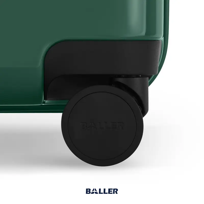 BALLER Koper Expandable Zipper Polycarbonate Carry On 20 inch Gloss Green - Koper Kabin Kecil Travelling TSA Lock 6