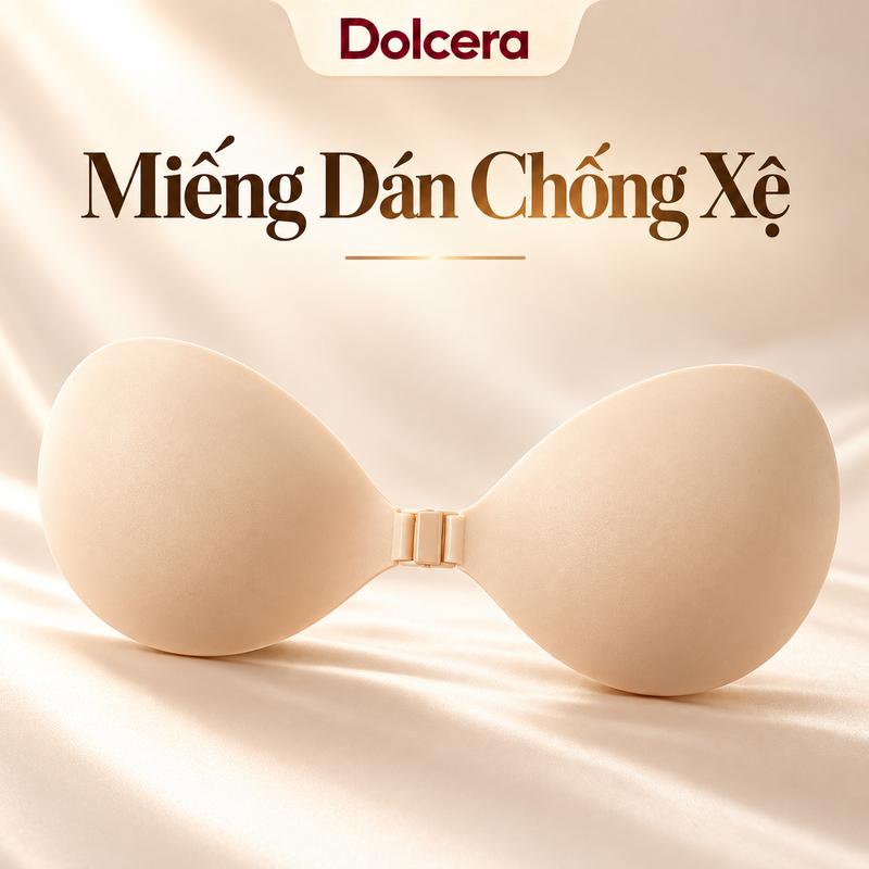 Miếng Dán Chống Xệ DOLCERA, Thiết Kế Nâng Ngực Và Tạo Khe, Với Gel Silicon Y Tế 