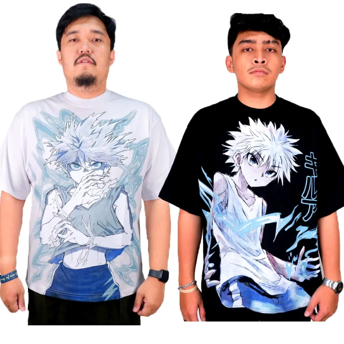 T-SHIRT KILLUA HUNTER X HUNTER KAOS ANIME MANGA KARTUN DISTRO OVERSIZE Combed Sablon