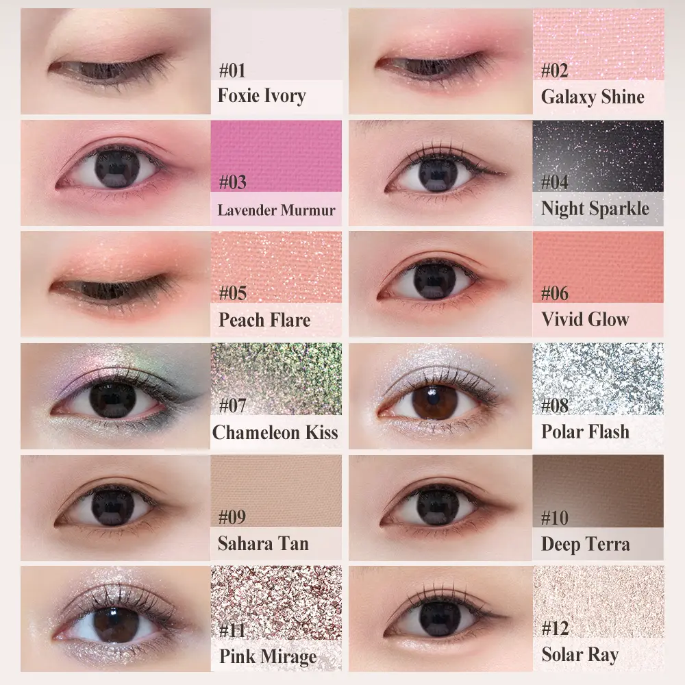 Bảng Phấn Trang Điểm Đa Năng COLORKEY 12 Màu FOXIEVERSE CHROMA 14.2g | BigBuy360 - bigbuy360.vn