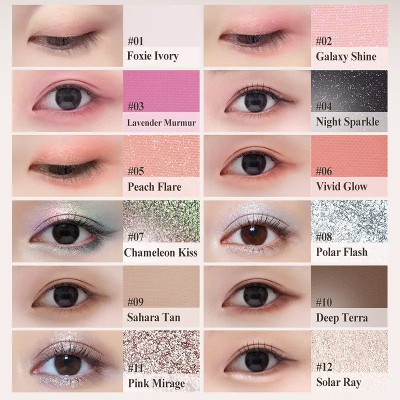 Bảng Phấn Trang Điểm Đa Năng COLORKEY 12 Màu FOXIEVERSE CHROMA 14.2g | BigBuy360 - bigbuy360.vn