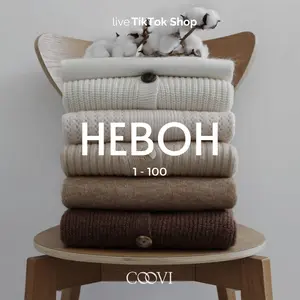 COOVI Heboh Atasan Wanita Blouse Knit Campur Model