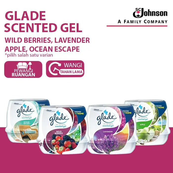 Glade Scented Gel 180Gr - Pengharum & Pewangi Kamar Mandi
