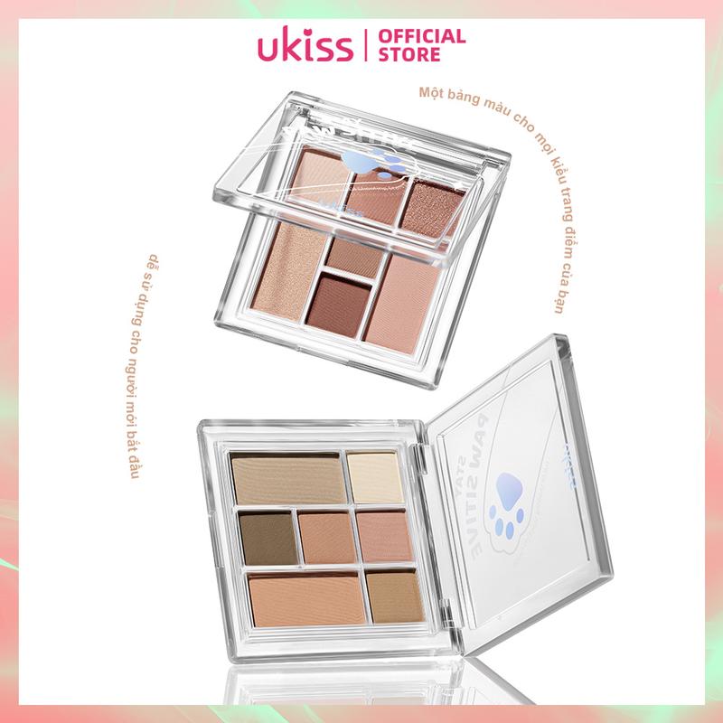  UKISS Bảng Phấn Mắt 6g Bảy Màu Đèn Bảy Sao Đa Chức Năng Đường Viền ánh Phấn Đánh Dành Cho Phụ Nữ Mỹ Phẩm Trang Cosmetic 