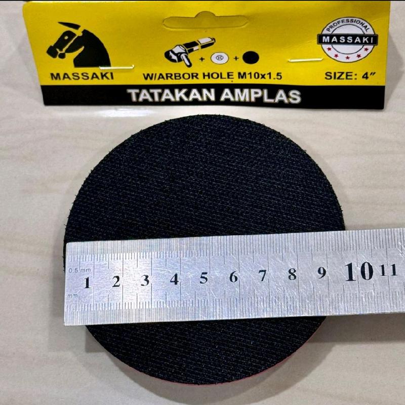 Massaki Tatakan amplas tipis 4" rubber pad alat sanding kain tempel 100m sanding pad 2