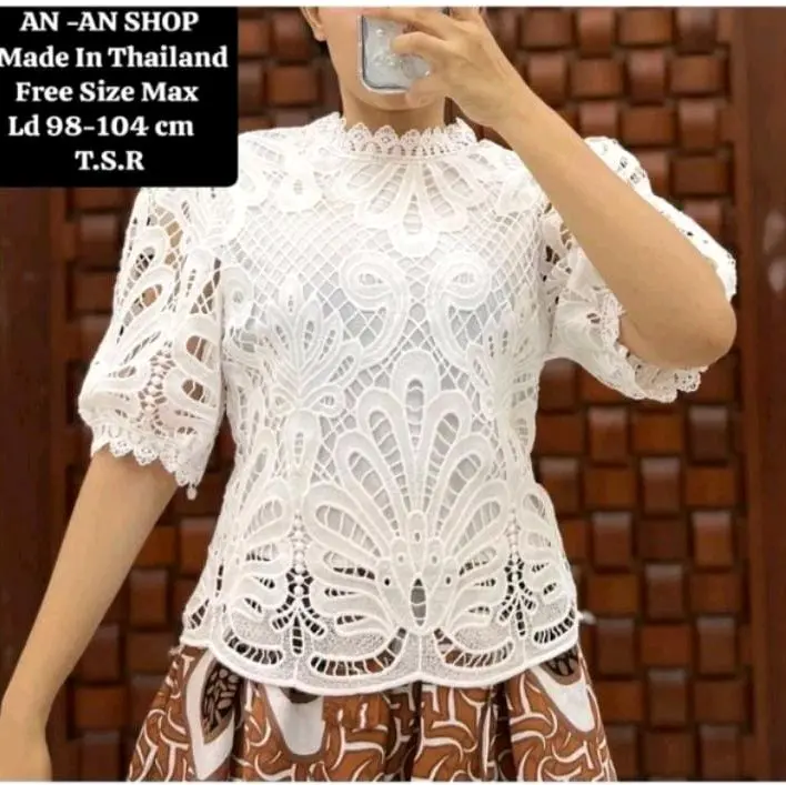 Blus Brokat An An Bangkok Made in Thailand 3