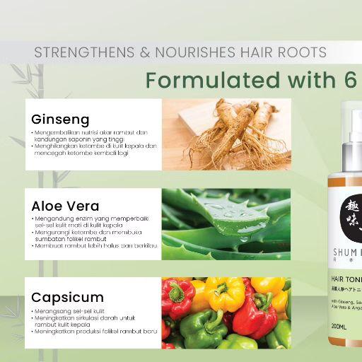 Product Introduction of Shumi Japan Hair Tonic Menumbuhkan & Merawat Rambut Rontok Haircare Treatment 3