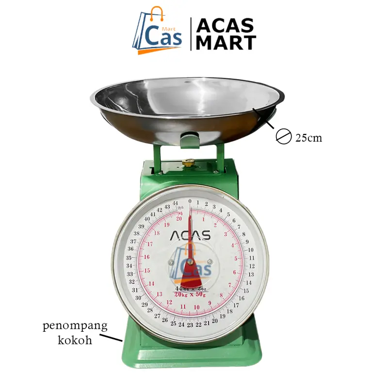 AM RH-QE Timbangan Analog 10kg 20kg 30kg Timbangan Duduk Meja Manual Jarum  Hijau Datar Rata Mangkok 10 kg 20 kg 30 kg Buah Sayur Daging Kitchen Scale 1