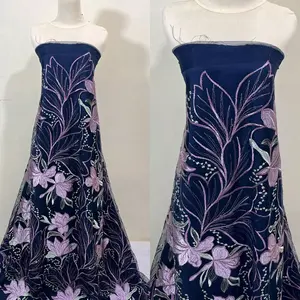 Tile Garden Falentino Bahan Brokat Kebaya Harga Persetengah Meter Ukuran Kain 150cm Motif Bunga Elegan