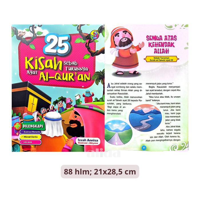 Gambar Buku Anak, 25 Kisah Sebab Turunnya Ayat Al-Quran - Buku Cerita Anak dari Toko Alida Jakarta Kota Administrasi Jakarta Selatan Tokopedia