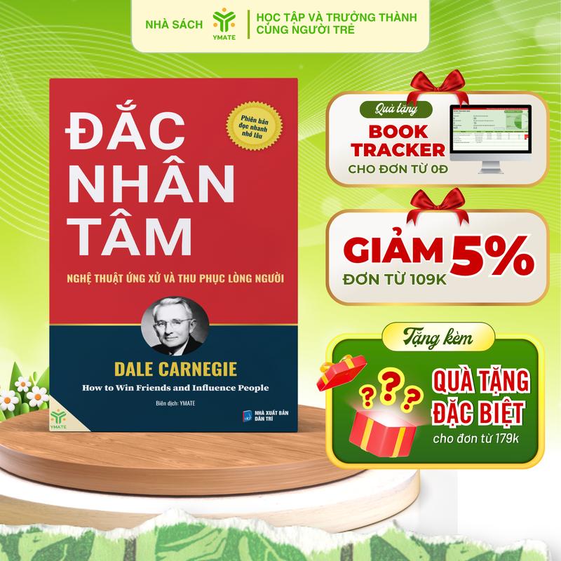 Sách- Đắc Nhân Tâm -Nghệ Thuật Ứng Xử Và Thu Phục Lòng Người Phiên Bản Đọc Nhanh Nhớ Lâu - YMATE