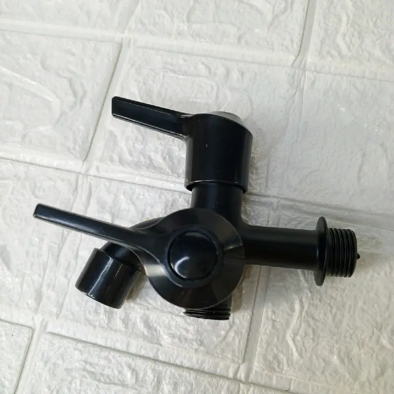KRAN CABANG STAINLESS ANTI KARAT MODEL PUTAR DRAT 1/2 INCI BISA UNTUK SELANG SHOWER 6