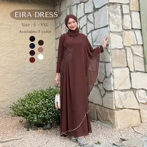 Eira Dress by SABYYHA | Dress Muslimah Kondangan Elegan Syera Kurung | Baju Kurung Muslimah Kondangan Elegan