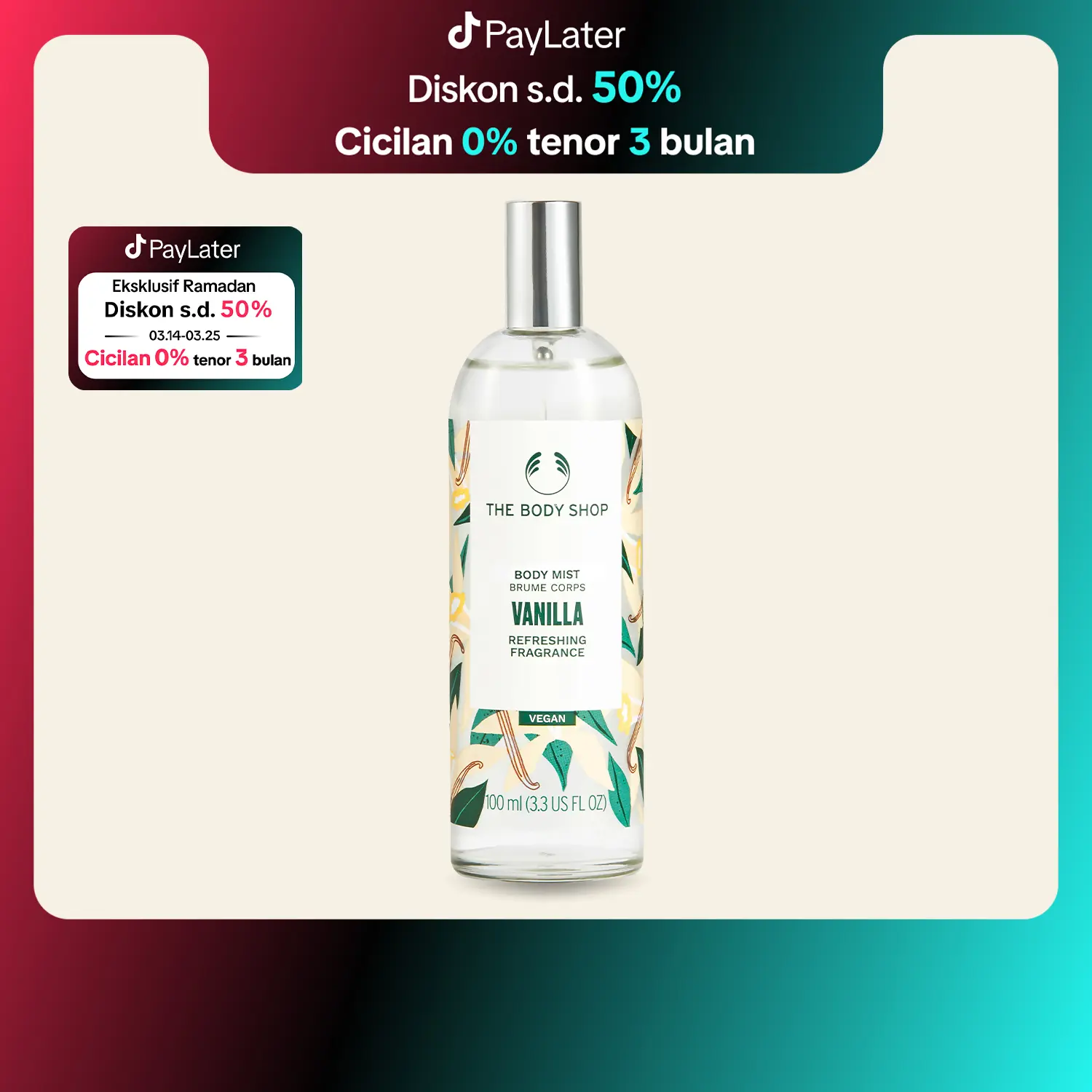 The Body Shop Vanilla Body Mist 100ml Perfume
