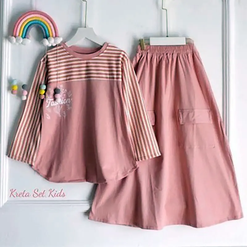 Hashiva Kids - Pakaian Anak Perempuan Set Krate Kids M / L / XL / XXL 3