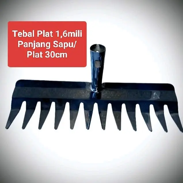 Sapu Garuk Besi PLAT Tebal 1,6ml.tanpa gagang  Alat Tani Berkualitas