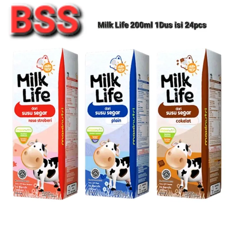 [BSSQLY] Susu UHT Indomilk//Milk Life-1Dus Tidak Bisa Mix Rasa 5
