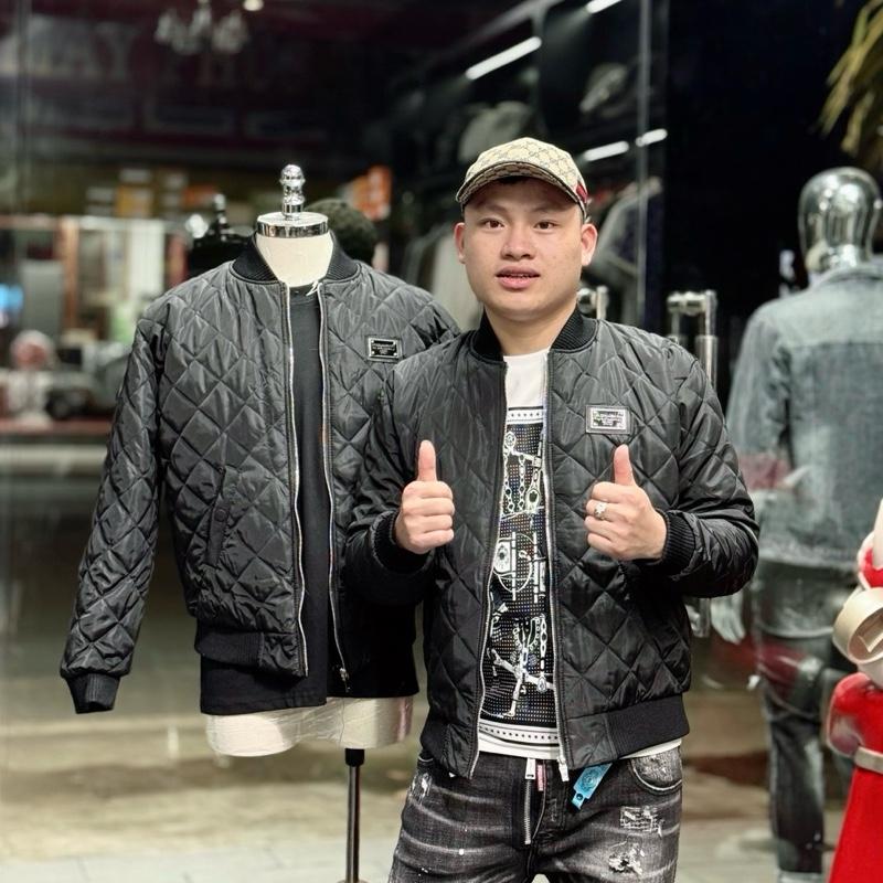 Áo khoác bomber trần trám cho nam trong giỏ Menswear