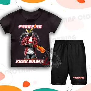 Setelan anak Kaos anak Freefire Elite Cees Gank Sg02 OPM Celanak Anak FREE fire free nama